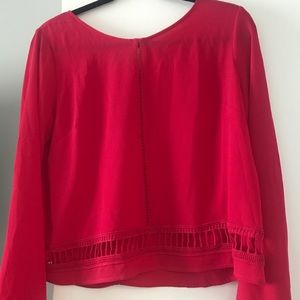 Lush cropped long sleeve top